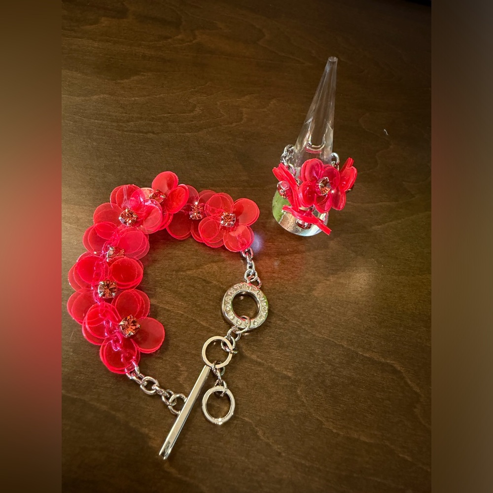 Anteprima Flower Bracelet and Ring Matching Set